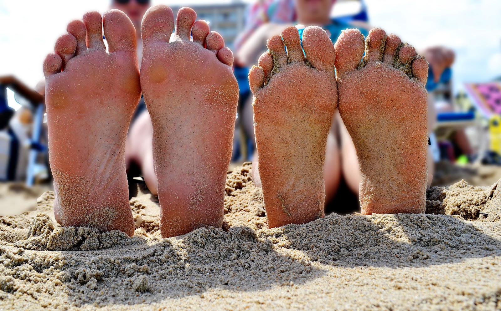 how to care for beach feet